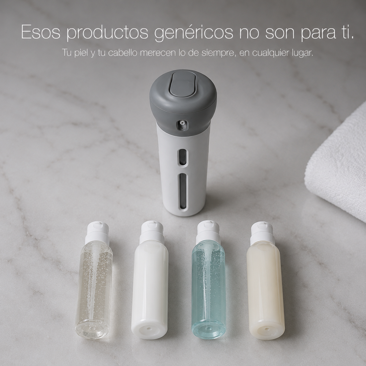Dispensador de Viaje 4 en 1 Rotativo