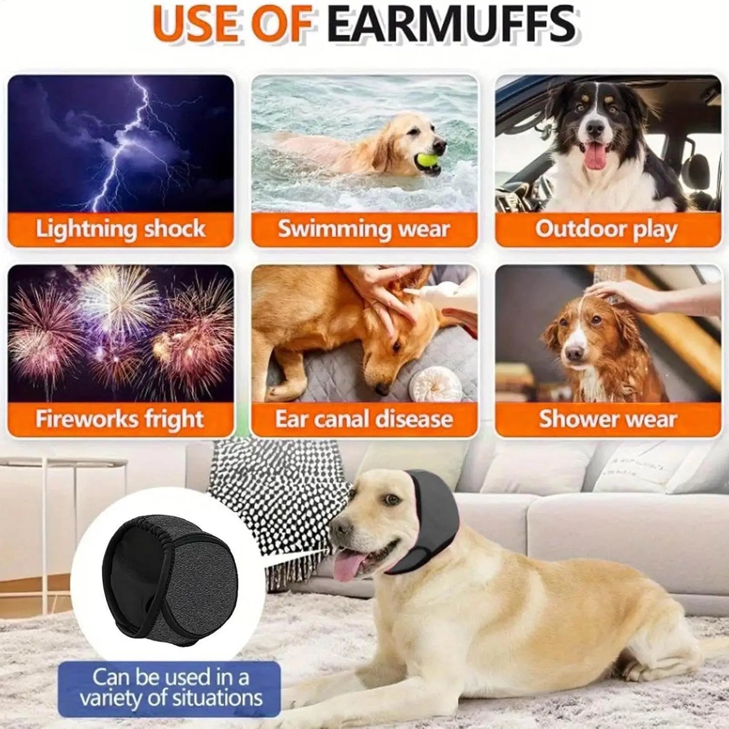 Orejeras Calmantes para Perros